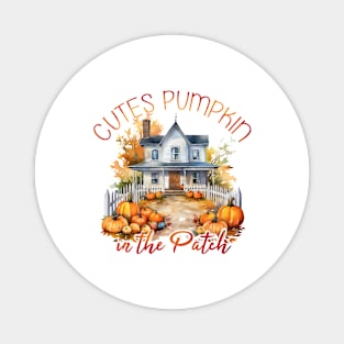 Cutes Pumpkin in the Patch Magnet